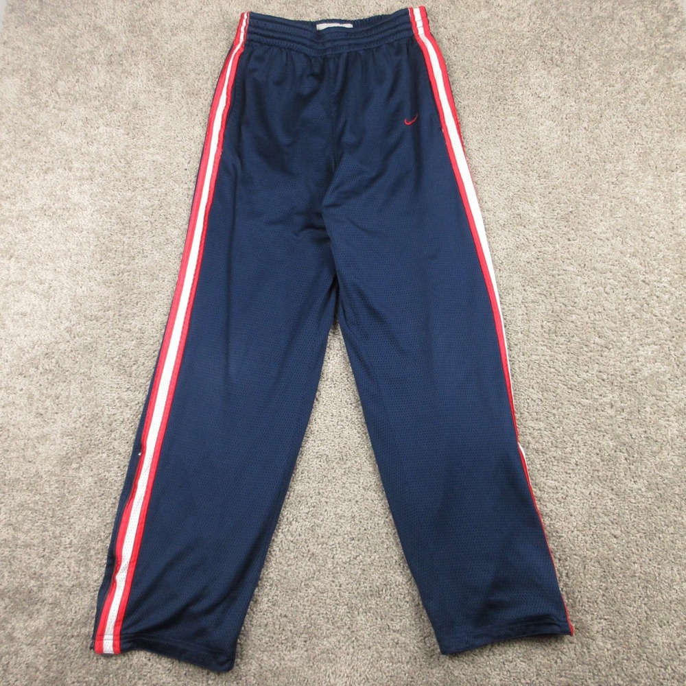 Vintage Nike Track Pants Mens 30x30 Blue Red Reversible Mesh Dazzle Shimmer Y2K